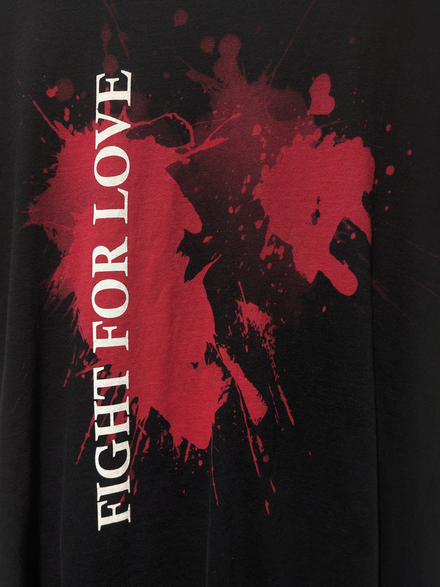 Fight For Love Black Vintage Tee