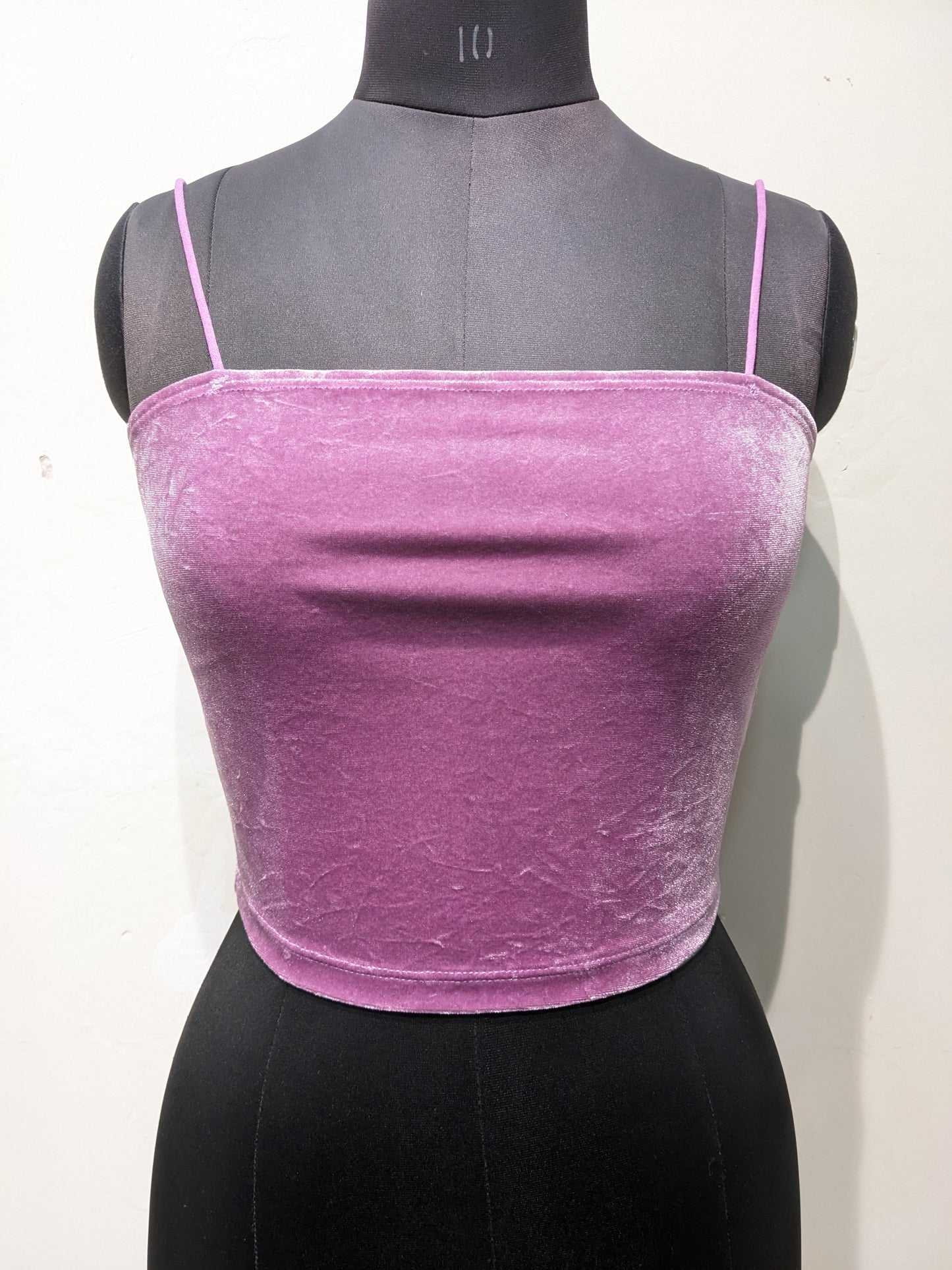 Shein Velvet Purple Crop top