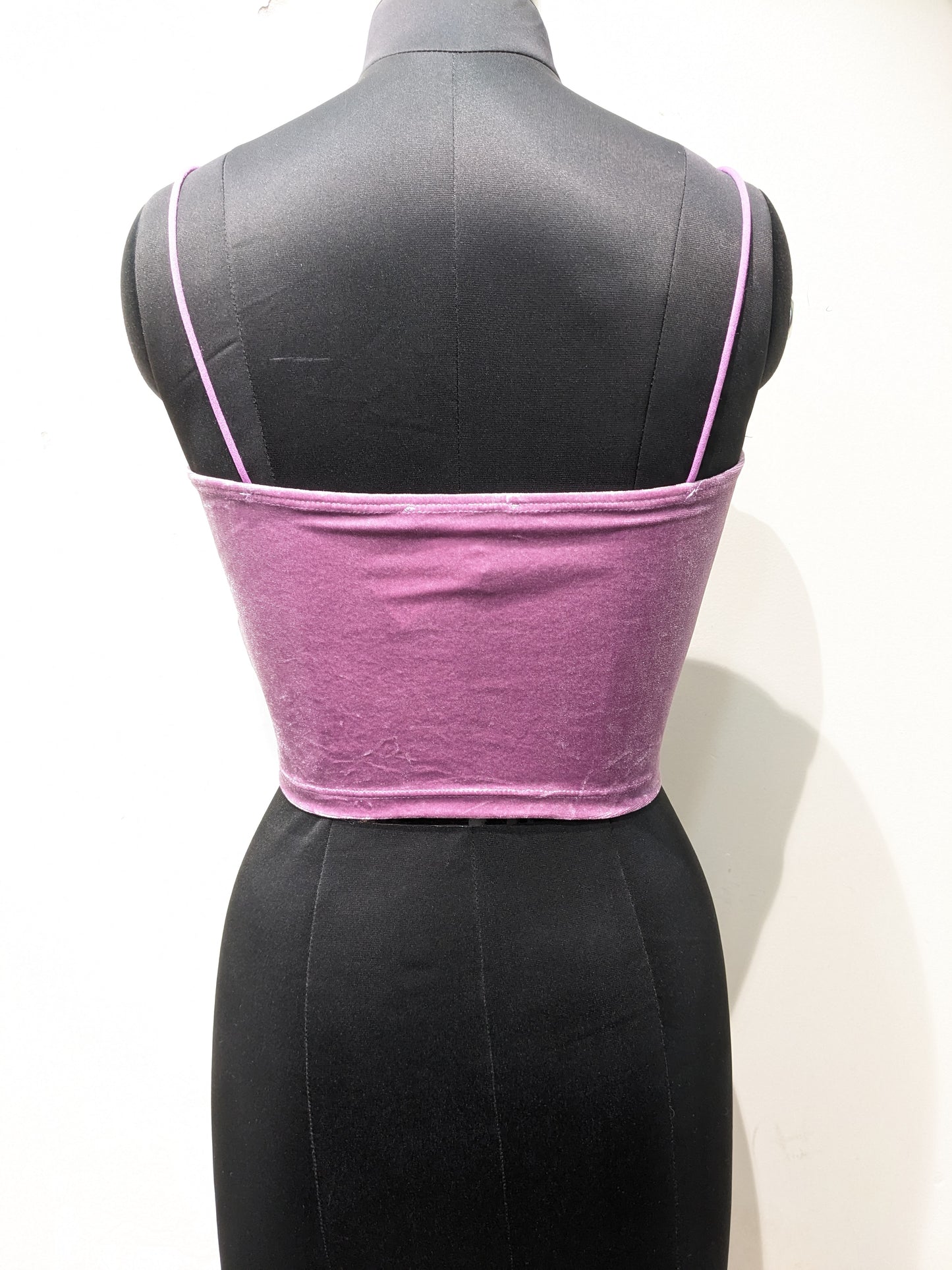 Shein Velvet Purple Crop top