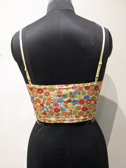 Shein Y2K Floral Crop Top