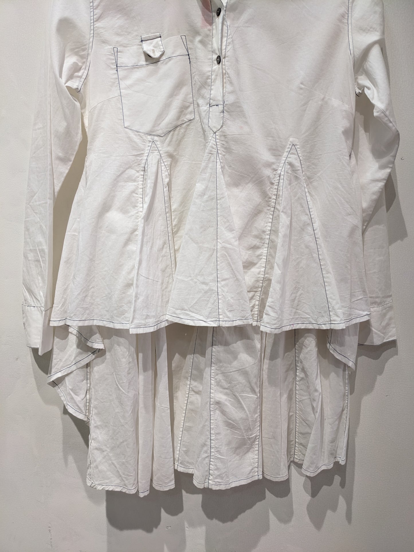 Usha Silai White Shirt Dress