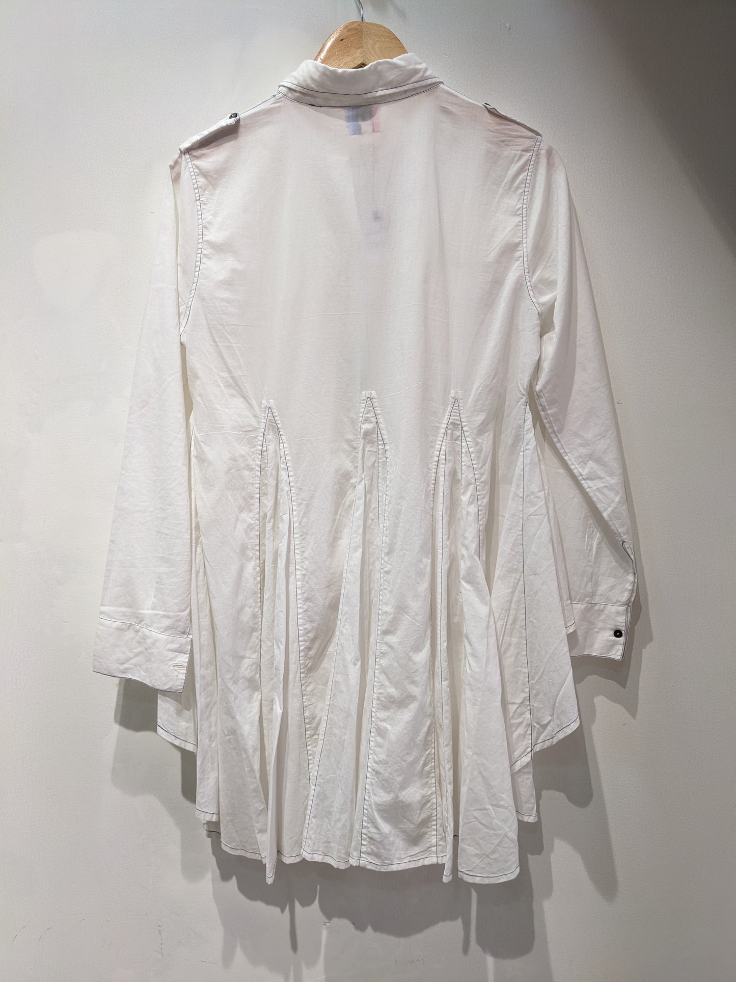 Usha Silai White Shirt Dress