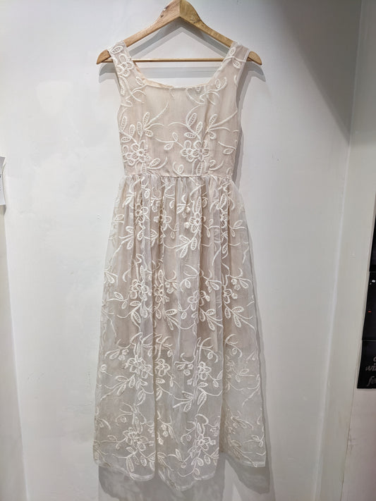 Madison White Lace Dress