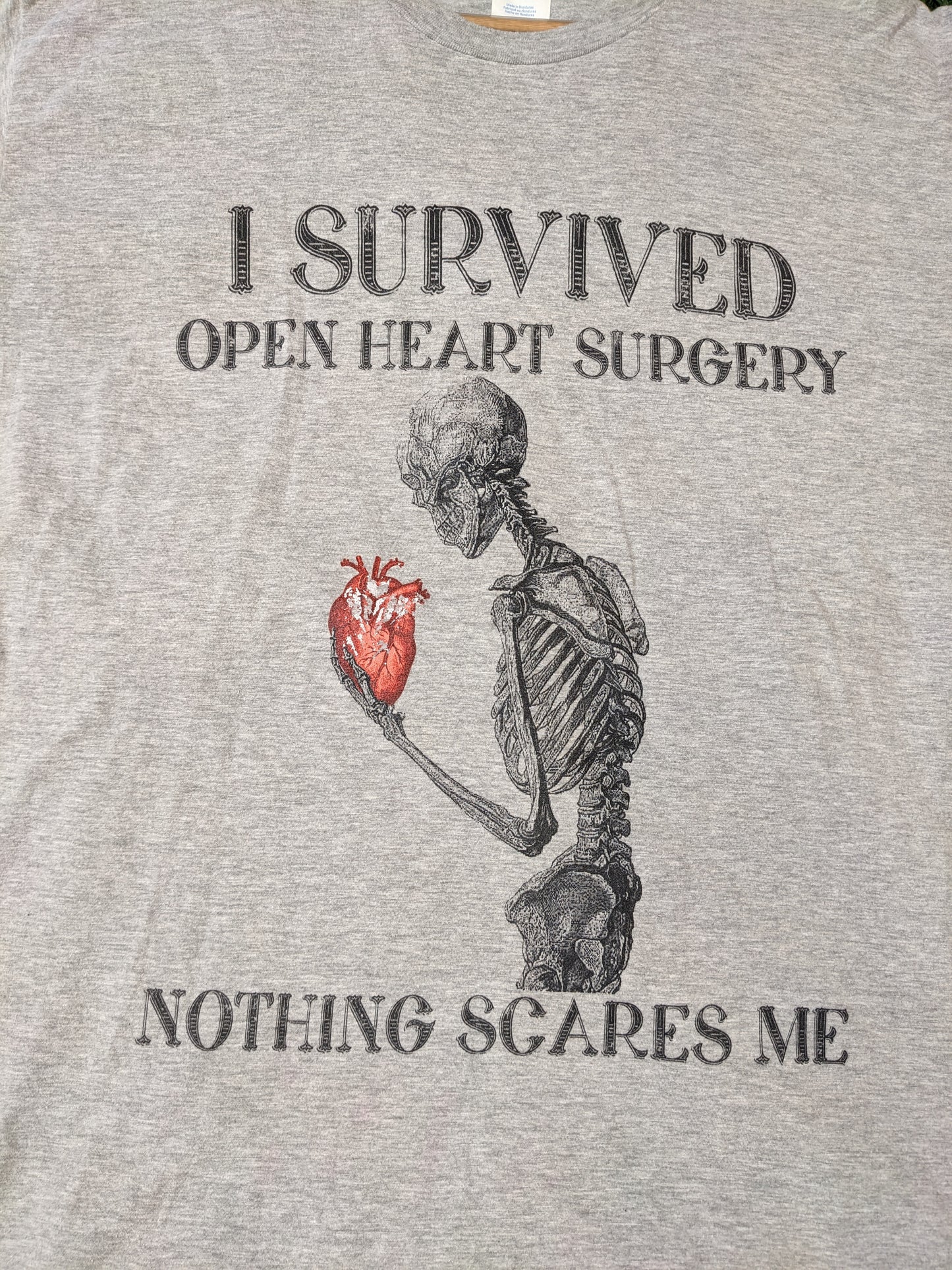 i survived open heart surgery vintage tee