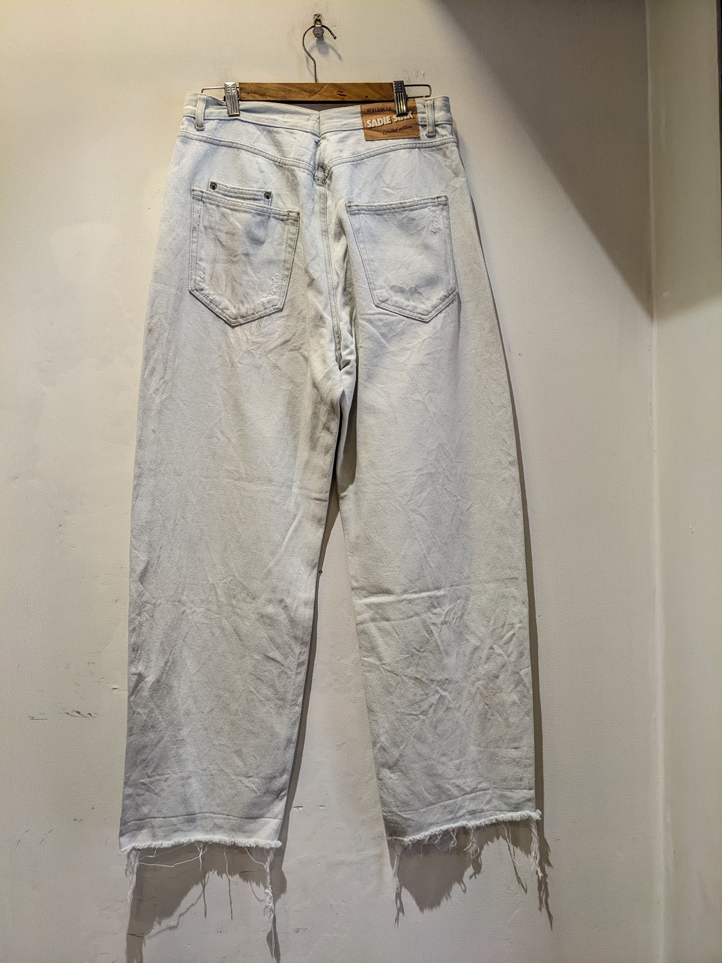 Pull & Bear Sadie Sink Light Denim Wide Leg Jeans