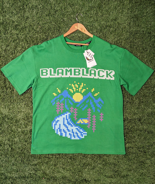 Blamblack Game On Green Tee