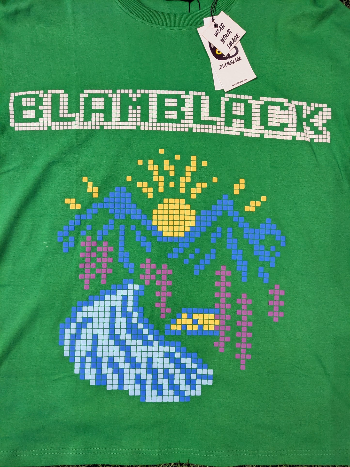 Blamblack Game On Green Tee