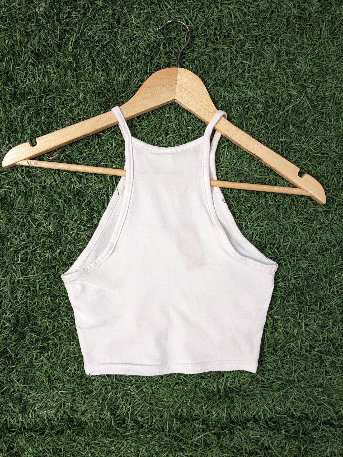 H&M White Cropped Tank Top