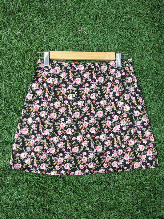 F21 Mini Floral Skirt