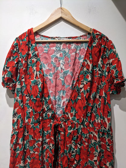 Zara Floral Wrap Around Dress