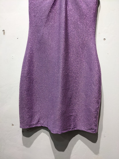 H&M Divided Lilac Shimmer Halter Neck Dress