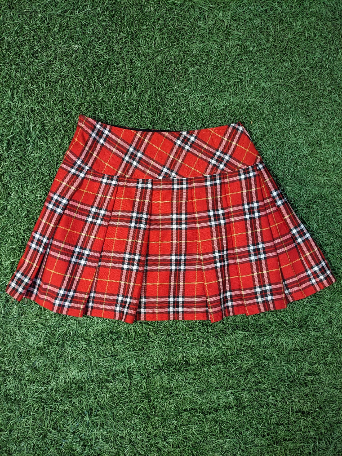 Tokyo Fashion Women Self Design Pleated Red Skirt