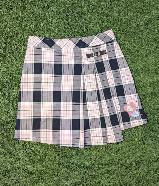 Hello kitty Flare Fit Checkered Skirt