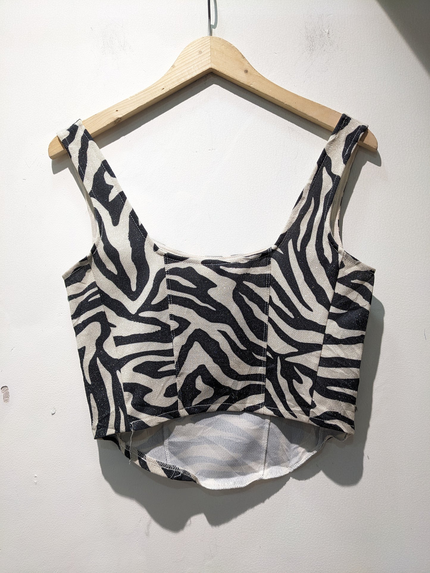 H&M Zebra Print Shimer Sleevless Top