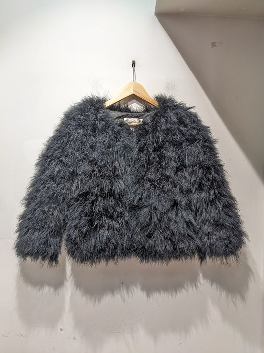 Midnight Black Fur Jacket