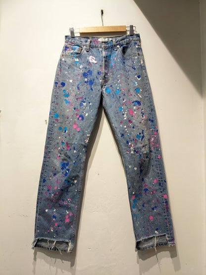 Upcycled In Germany Hand Painted Jeans