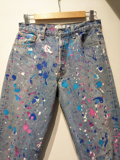 Upcycled In Germany Hand Painted Jeans