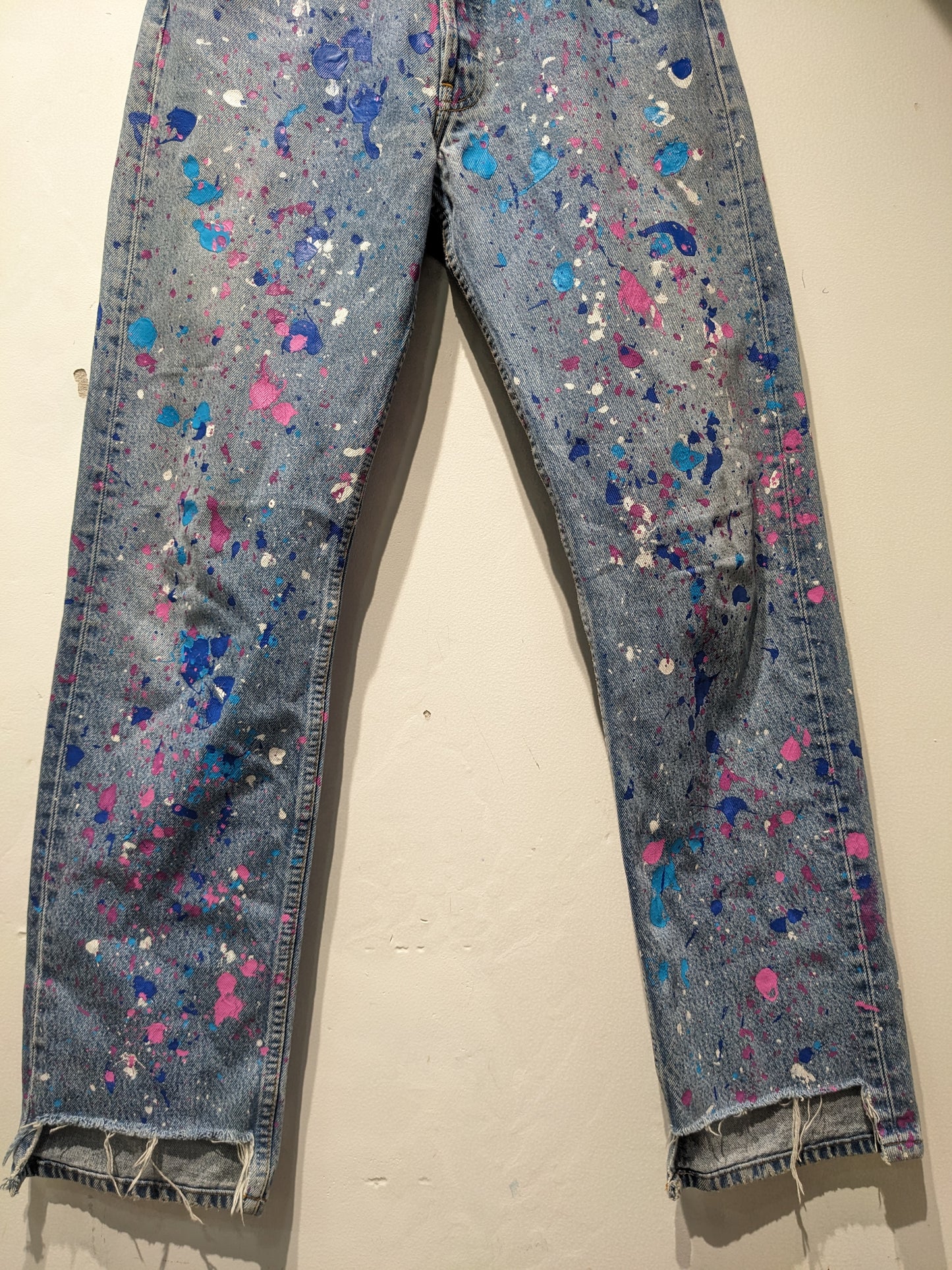 Upcycled In Germany Hand Painted Jeans