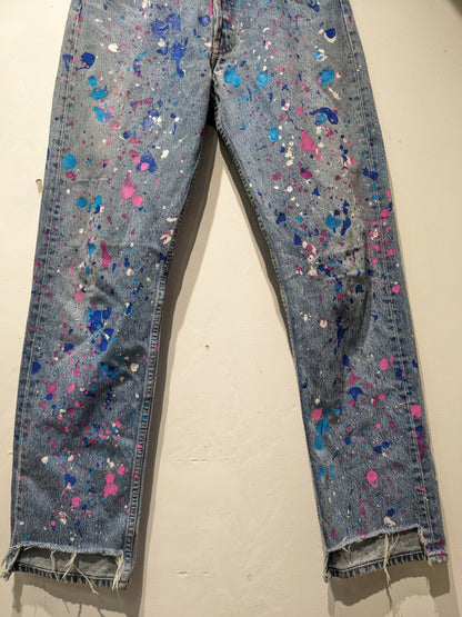 Upcycled In Germany Hand Painted Jeans