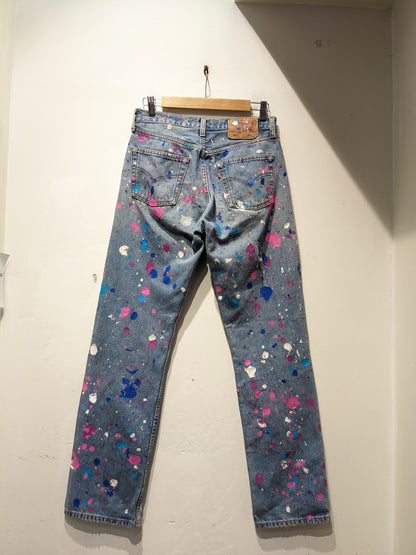 Upcycled In Germany Hand Painted Jeans