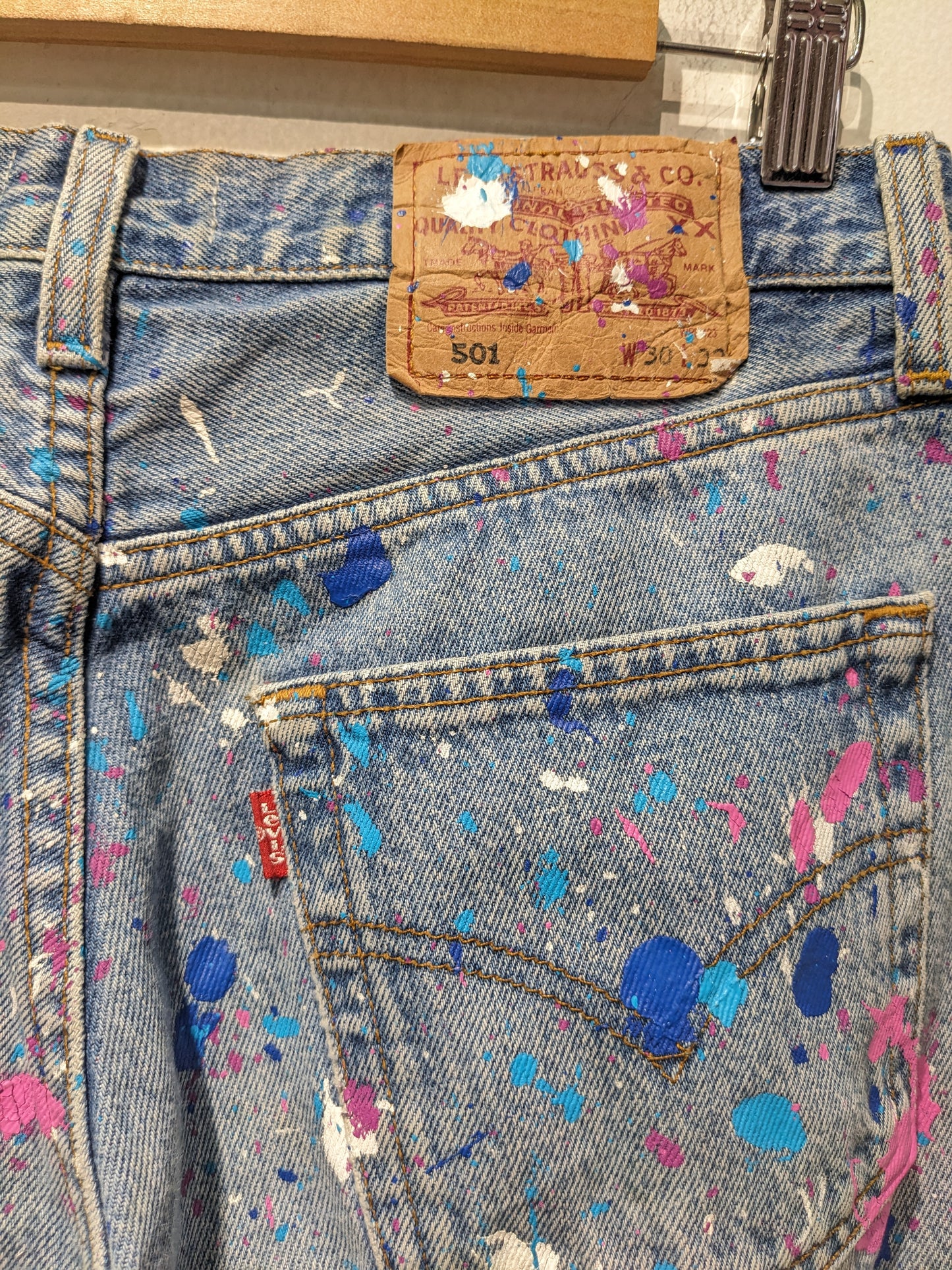 Upcycled In Germany Hand Painted Jeans