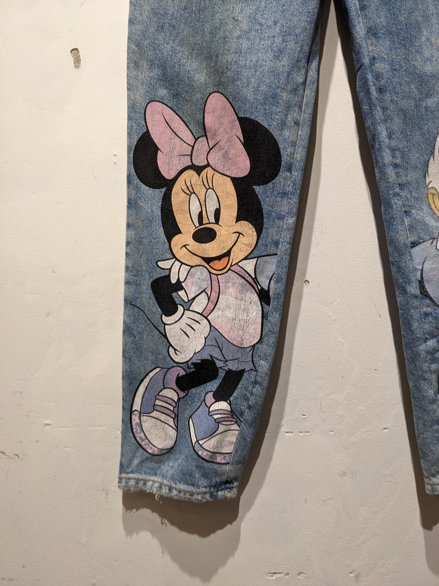 Bershka Disney Minnie Mouse High Waisted Jeans