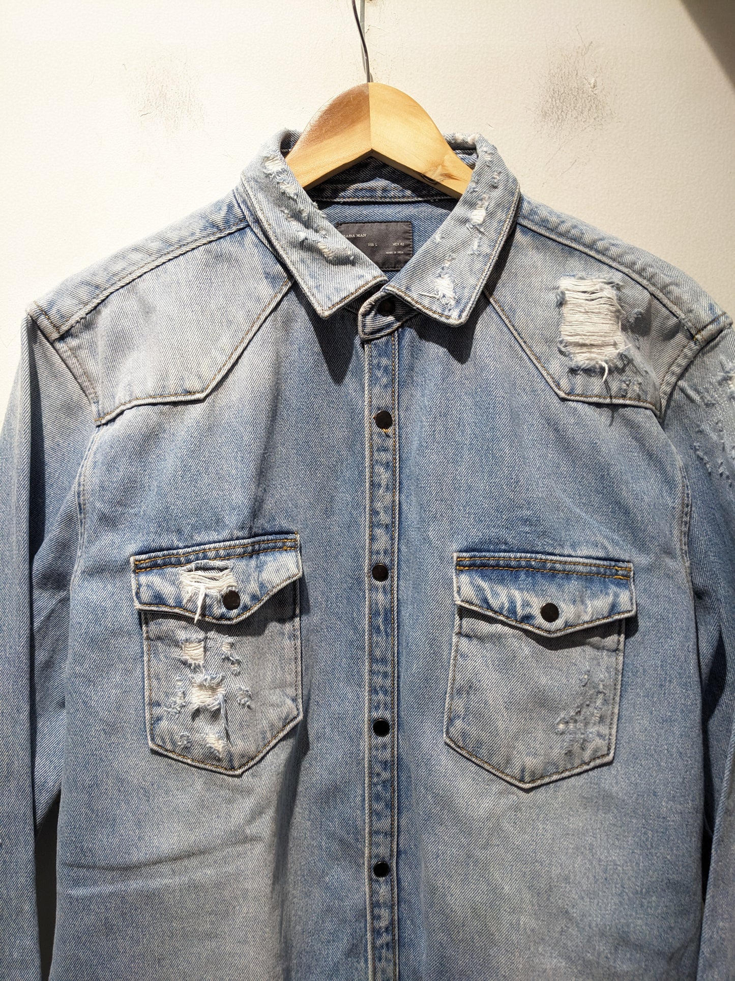 Zara man blue denim jacket