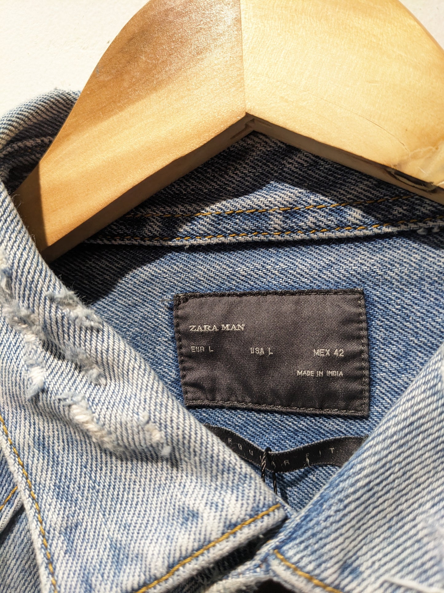 Zara man blue denim jacket