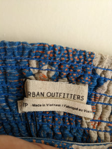 URBAN OUTFITTERS Juliette Blue Floral Wrap-Around Mini Dress