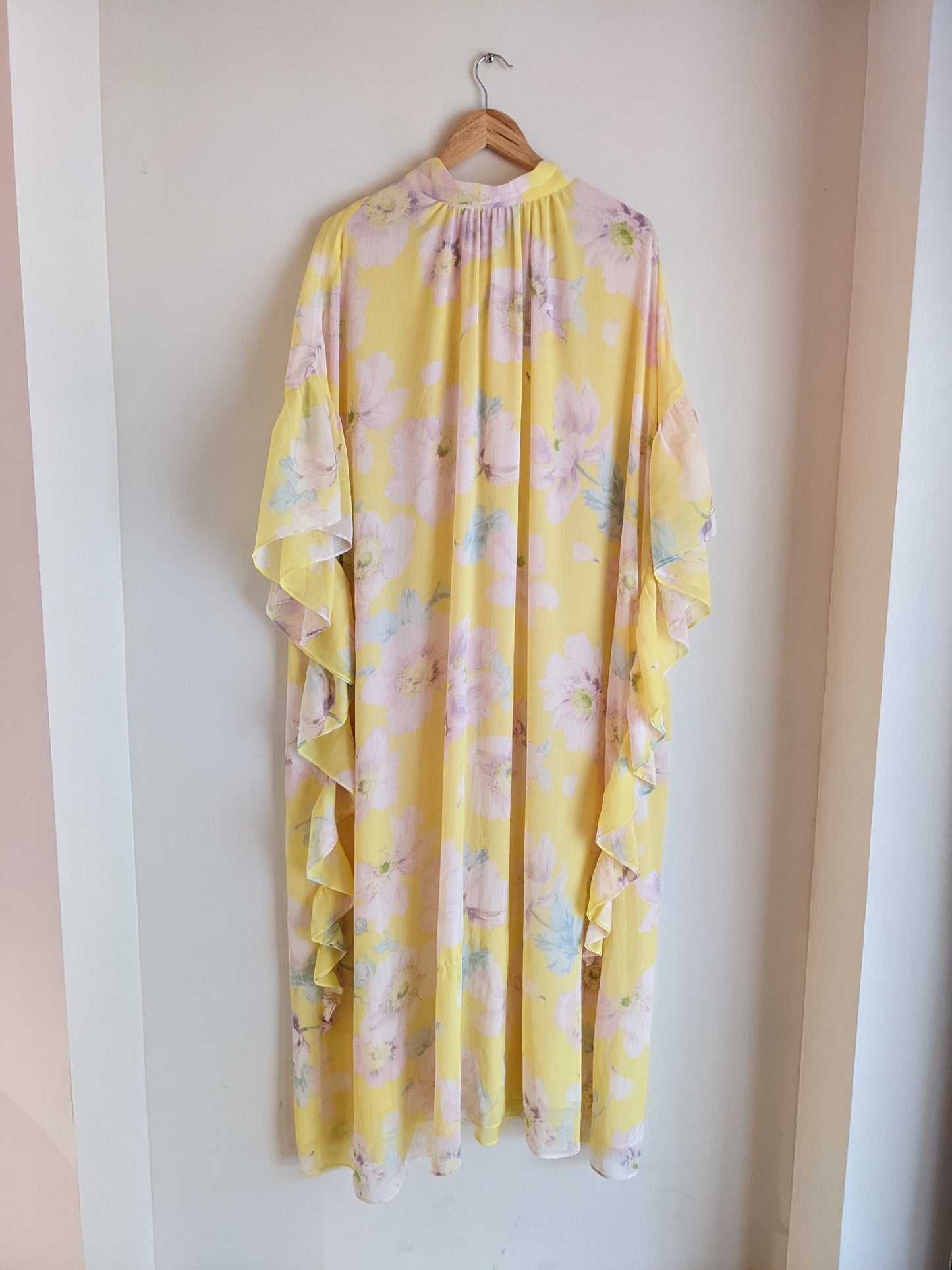 H&M Flounced Floral Kaftan Dress