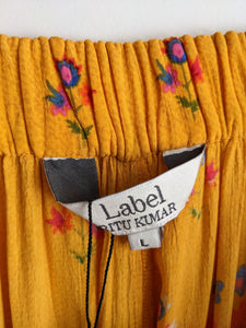 Ritu Kumar Women Yellow Printed A Line Dress