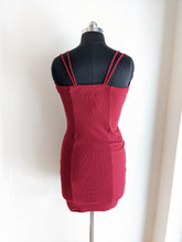 Load image into Gallery viewer, The Roadster Sheath Maroon Dress
