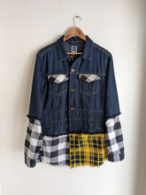 Load image into Gallery viewer, Inkast Patchwork Plaid Loose Jacket Female
