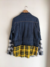 Load image into Gallery viewer, Inkast Patchwork Plaid Loose Jacket Female
