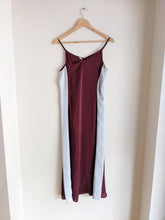 Load image into Gallery viewer, Cord Maroon/Silver Maxi Dress
