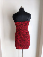 Load image into Gallery viewer, H&amp;M Red Animal Print Short Dress

