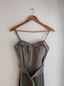 Forever New Khaki Mimi Belted Jumpsuit