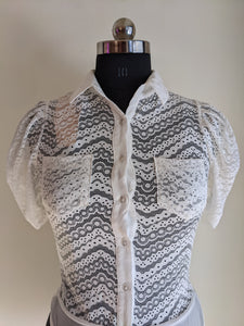 GIORGIA White Lace Bodysuit