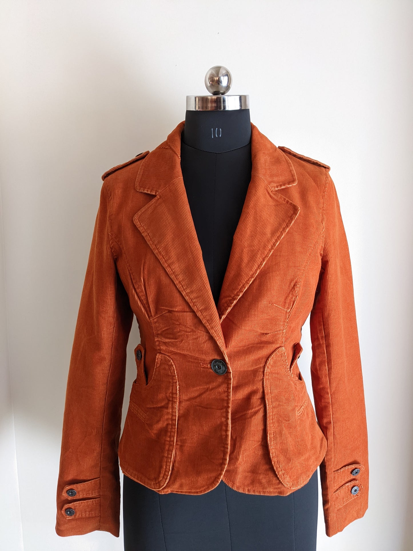 Vero Moda Rust Orange Corduroy Jacket