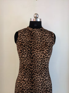 Cheetah Print Sleeveless Dress
