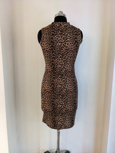 Cheetah Print Sleeveless Dress