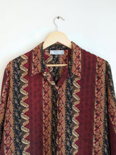 Load image into Gallery viewer, Meghan Maroon Full Sleeve Printed Shirt
