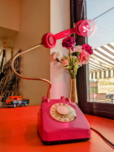 Load image into Gallery viewer, 80s Rotary Phone Lamp (Pink)
