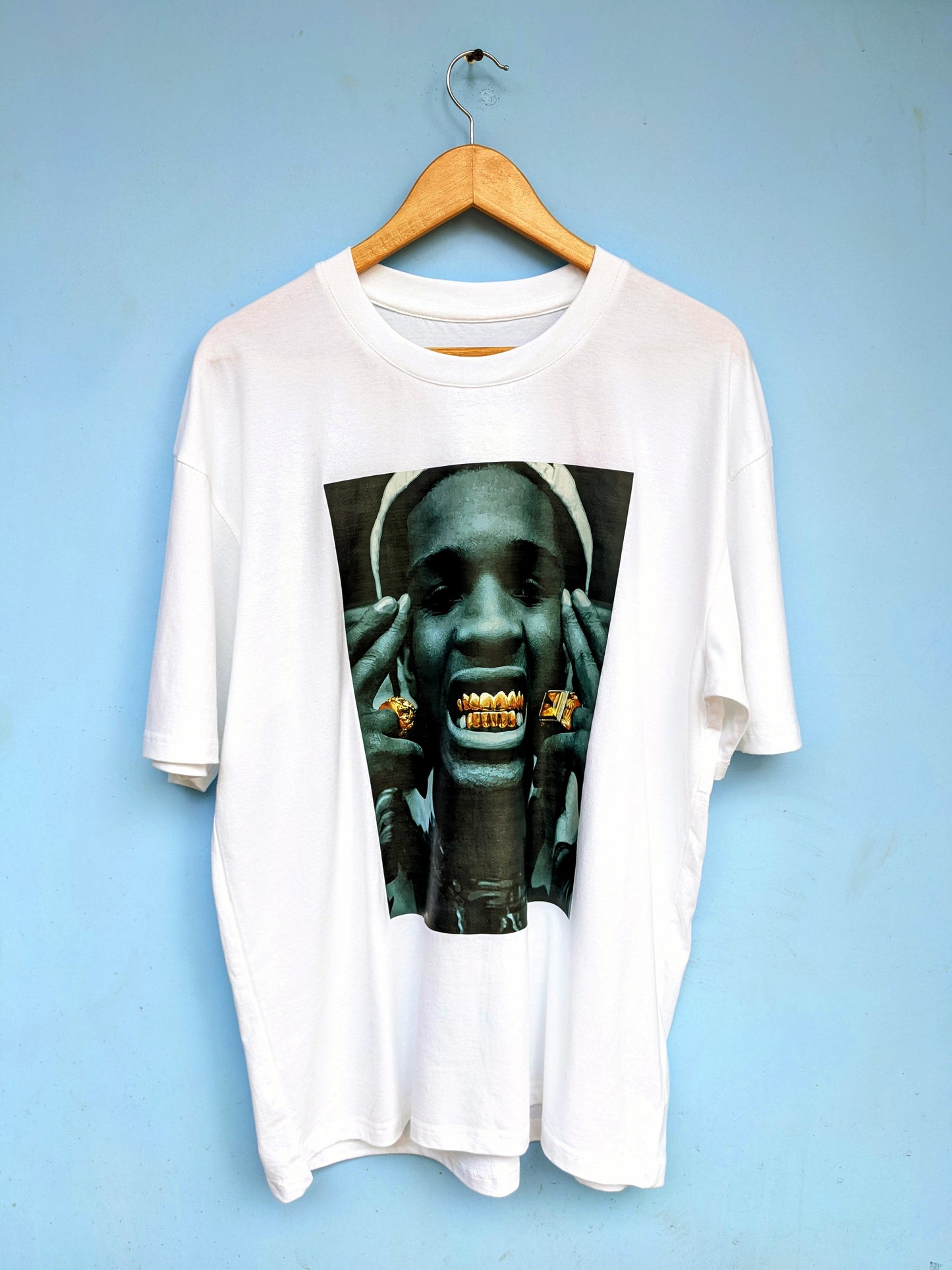 ASAP Rocky Print White Tee