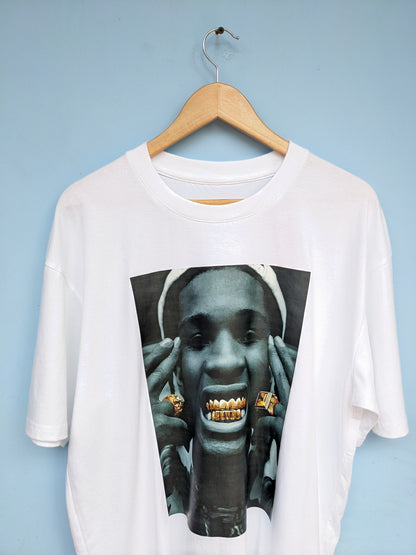 ASAP Rocky Print White Tee