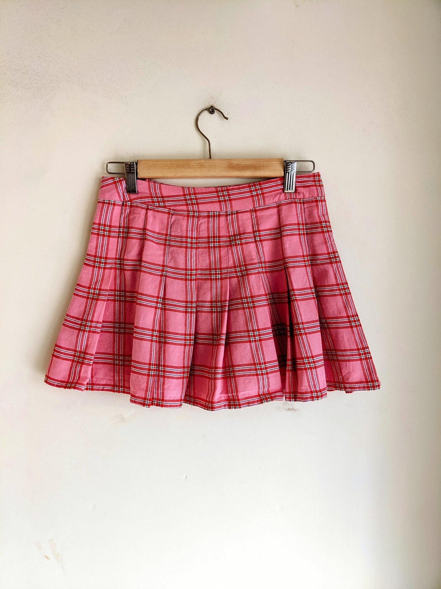 Factorie Pink Checked Skirt