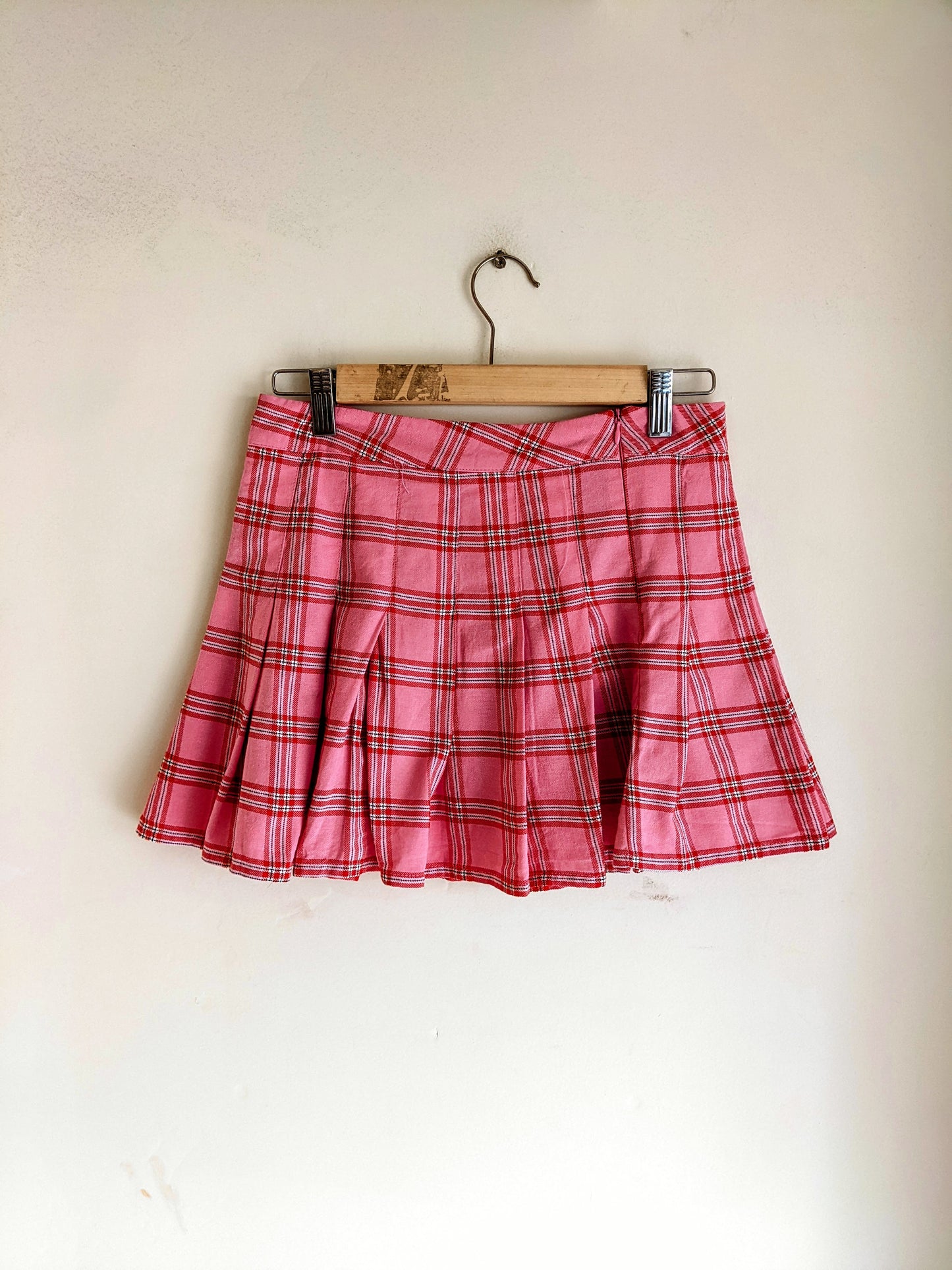 Factorie Pink Checked Skirt