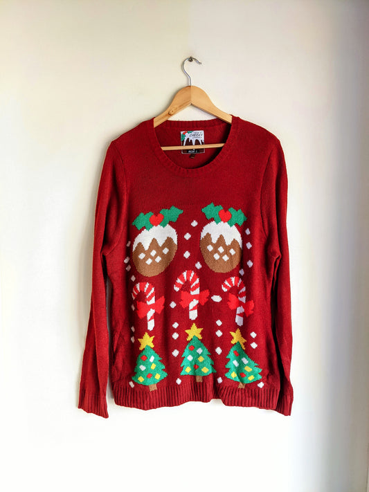 Cheeky Red Christmas Sweater