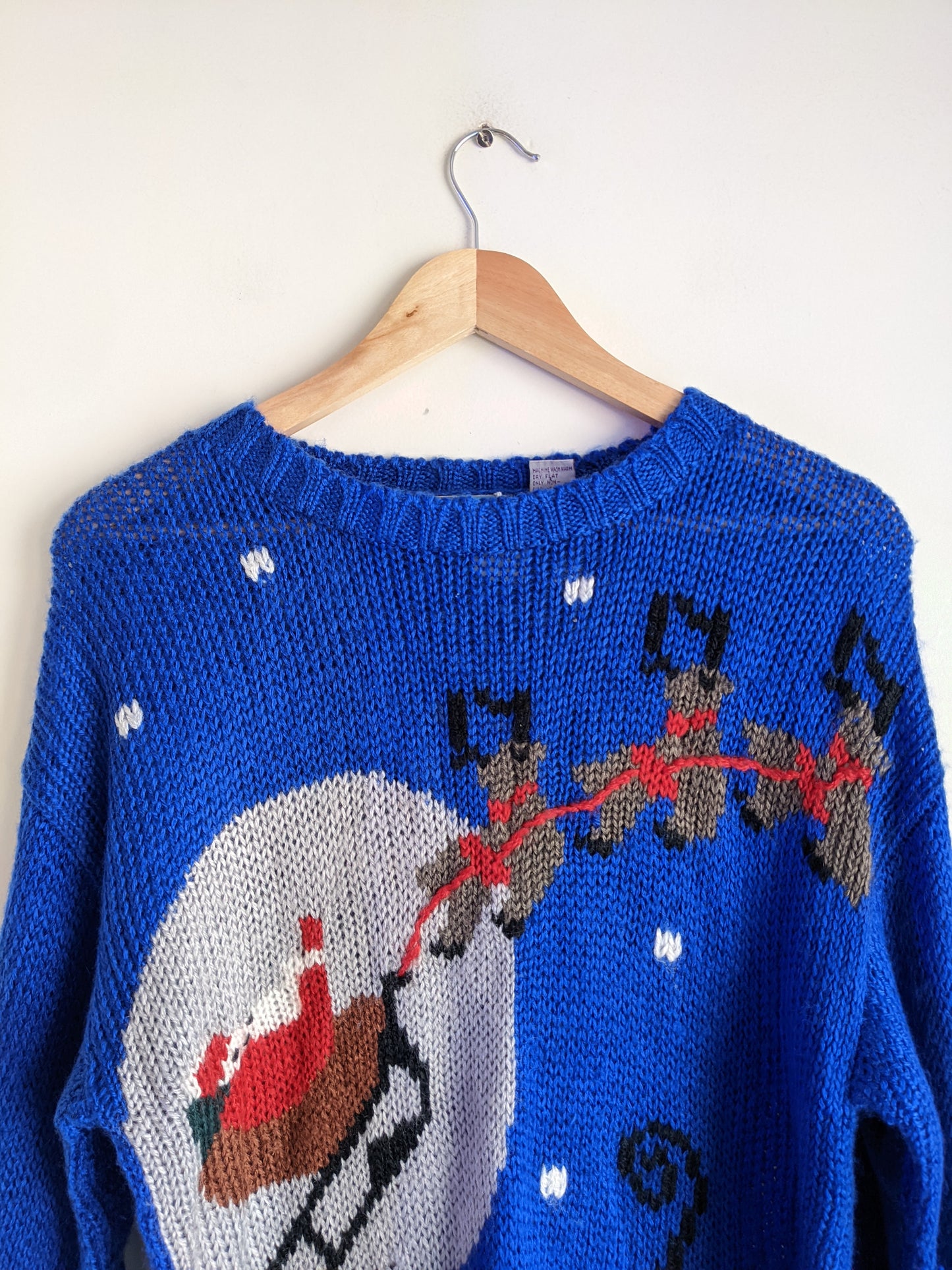 Sleighin' in Blue Christmas Sweater