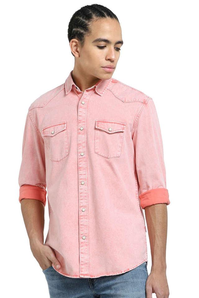 Jack & Jones Peach Denim Shirt